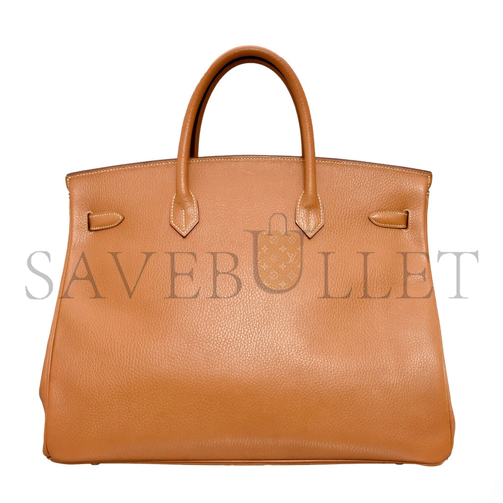 HERMÈS MASTER BIRKIN 40 TOGO LEATHER GOLDEN BROWN GOLD BUCKLE H028352CK03 (40*30*21cm)